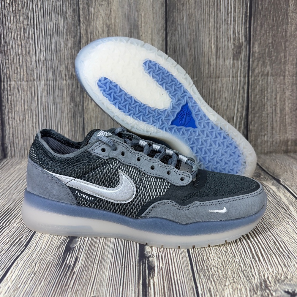 Nike SB PS8 Cool Grey/Metallic Silver/Anthracite/Wolf Grey/Clear Sz 5 FV8493-002